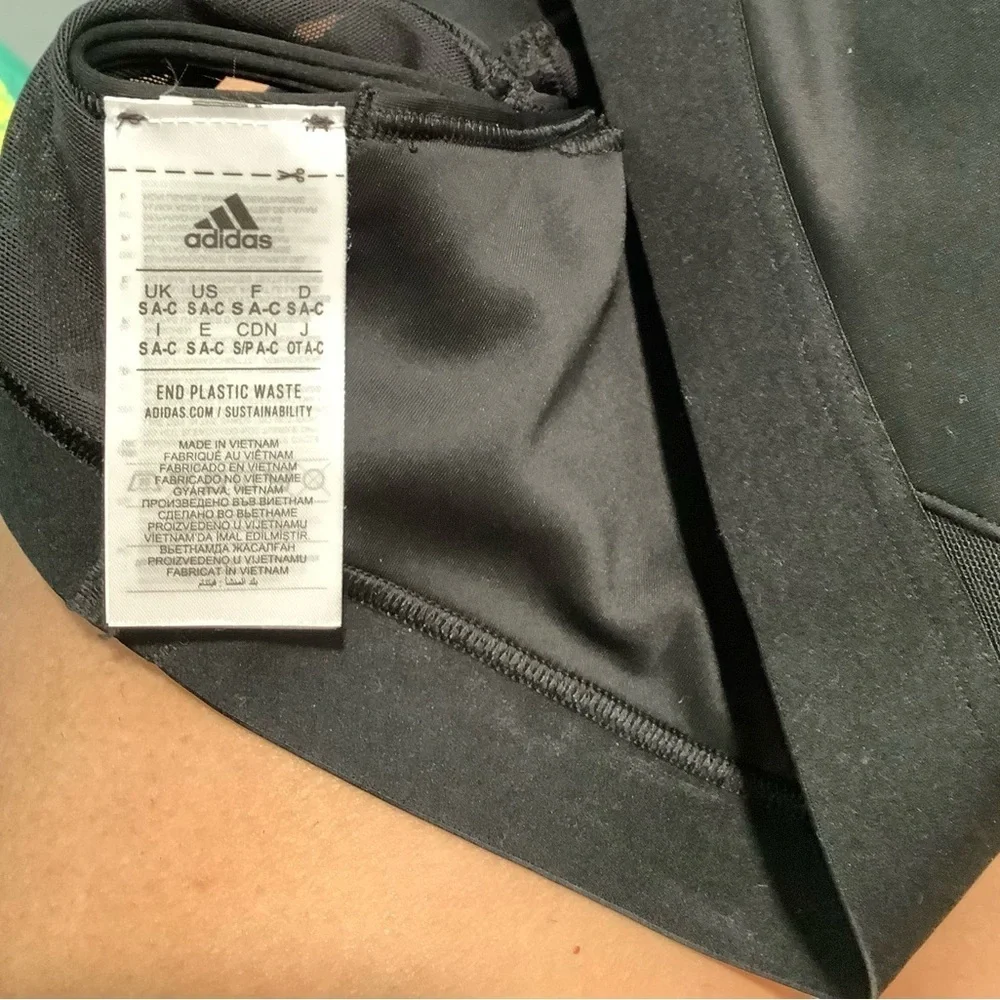 Adidas Women's Black Racerback Sport Bra Sz S